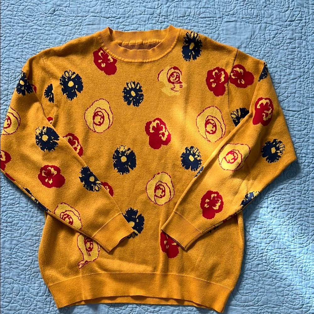 Fucking Awesome Yellow Knit Sweater
